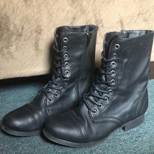 Black boots from madden girl